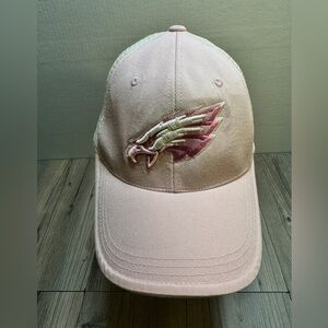 PHILADELPHIA EAGLES WOMEN'S NFL PINK ADJUSTABLE Embroidered Trucker HAT Cap
